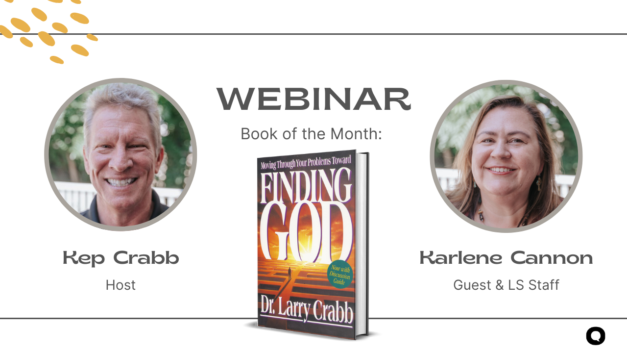 Book of the Month Webinar | Finding God | Guest Karlene Cannon
